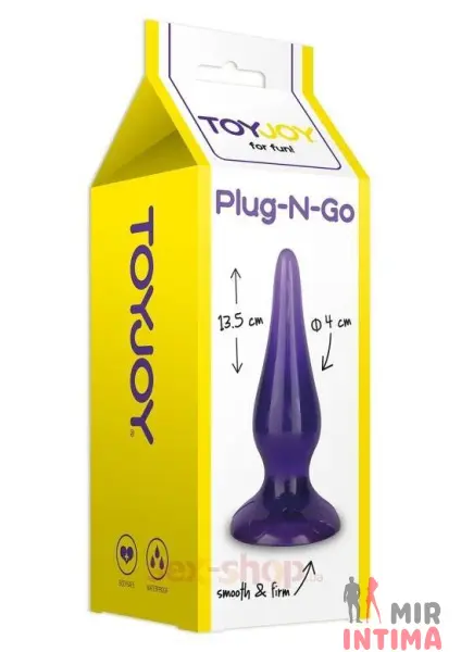 Анальная пробка Plug and Go, 14x4 см - 1