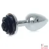 Металлическая пробка Silver PLUG ROSE - 4 Металлическая пробка Silver PLUG ROSE - 4