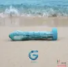 Дилдо Gildo Ocean Wave стекло + силикон, 17.6 см - 6