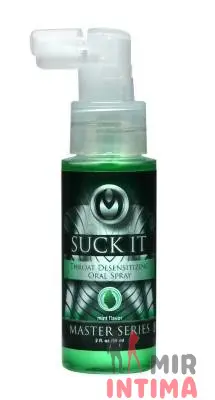 Спрей с ментолом для орального секса Suck It Throat Desensitizing Oral Sex Spray, 60 мл Спрей с ментолом для орального секса Suck It Throat Desensitizing Oral Sex Spray, 60 мл