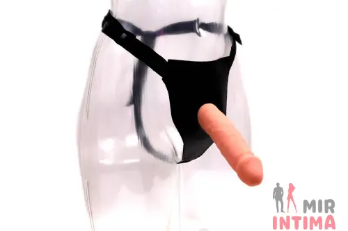 Страпон Magic Flesh Harness, реалистичный, 15x3,5 см