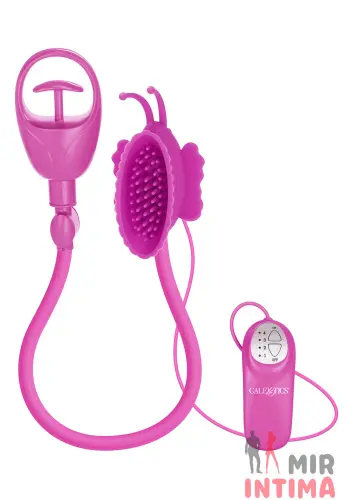 Вибропомпа для клитора Butterfly Clitoral Pump Pink, 11х6 см Вибропомпа для клитора Butterfly Clitoral Pump Pink, 11х6 см