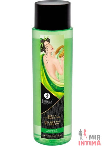 Гель для ванны и душа Shunga Sensual Mint, 370мл натуральный - 1