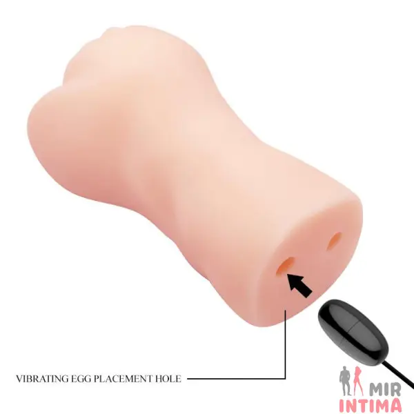 Мастурбатор с вибрацией CRAZY BULL - Realistic Pocket Pussy - 6
