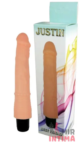 Реалистичный-женский-вибратор-Вибратор BOSS Cyberskin - JUSTIN, 22х3,5 см