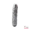 Двойной фаллос Dixie Normous Silver, 17х3см - 3
