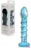 Дилдо Gildo Ocean Wave стекло + силикон, 17.6 см - 7