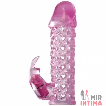 Вибронасадка для удлинения члена со стимуляцией клитора Fx Vibrating Couples Cage Pink Вибронасадка для удлинения члена со стимуляцией клитора Fx Vibrating Couples Cage Pink