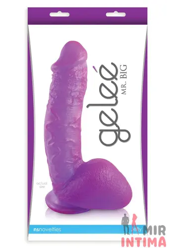 Фаллоимитатор на присоске Mr Big Gelee, 20X5,5 см Фаллоимитатор на присоске Mr Big Gelee, 20X5,5 см