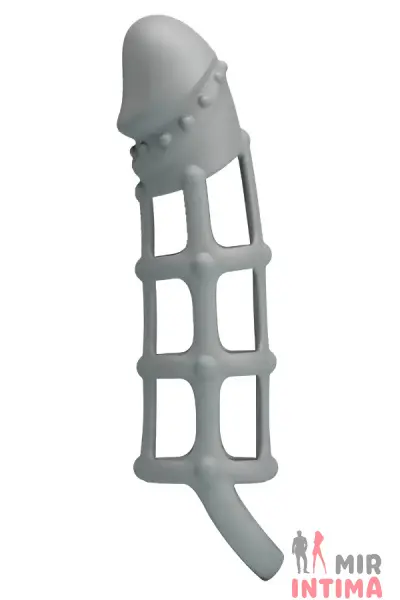 Насадка ажурная Penis Sleeve With Ball Strap - 2 Насадка ажурная Penis Sleeve With Ball Strap - 2