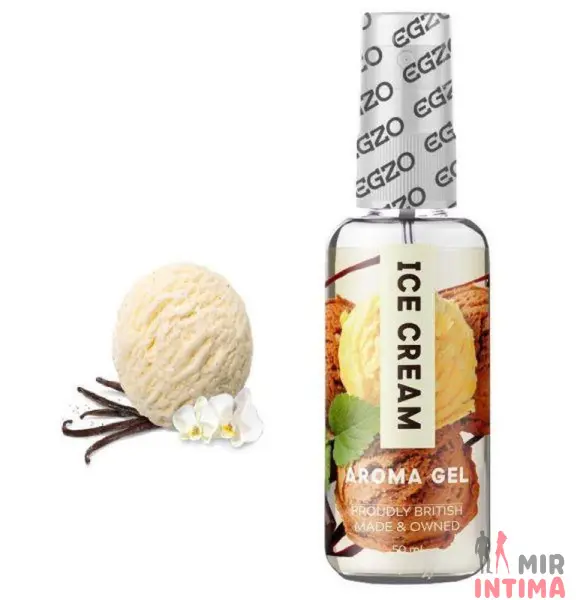 Оральный лубрикант со вкусом мороженого "EGZO AROMA", 50 мл - 2