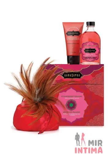 Набор косметики для тела Treasure Kit peasure trove STRAWBERRIES and CHAMPAGNE Kama Sutra