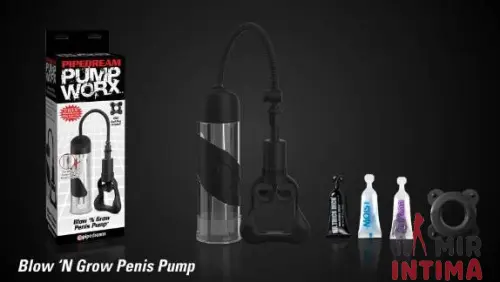 Помпа для члена с эффектом минета Pump Worx Blow 'n Grow Penis Pump