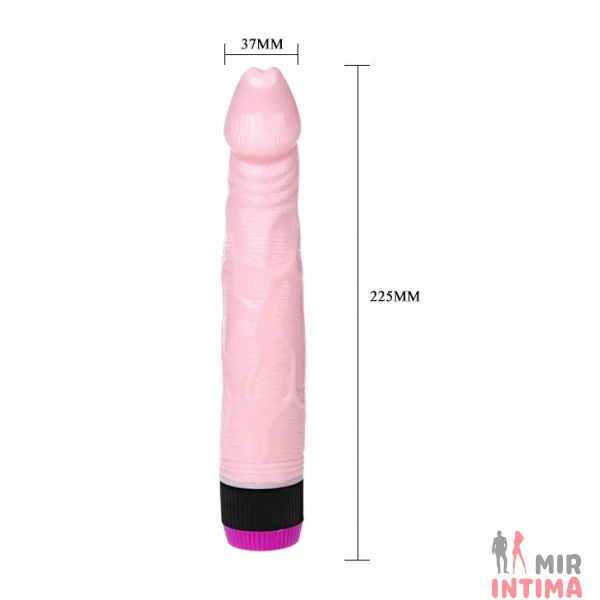 MIBW-001081-Реалистичный-женский-вибратор - 4 Реалистичный-женский-вибратор-Вибратор "Adour club" 22,5х3,7 см. - 4