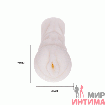 Мастурбатор-вагина с нежно-розовыми половыми губами