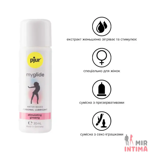 Возбудительная смазка на водной основе pjur myglide 30 мл, тепло+покалывания - 1 Возбудительная смазка на водной основе pjur myglide 30 мл, тепло+покалывания - 1