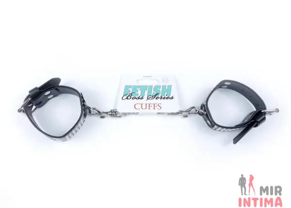 Стильные наручники со стразами Fetish Boss Series - 5