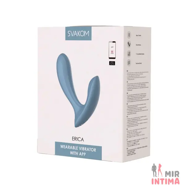 Смарт-вибратор Svakom Erica Dusty Blue - 5