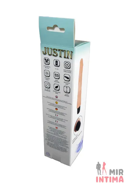 Реалистичный-женский-вибратор-Вибратор BOSS Cyberskin - JUSTIN, 22х3,5 см - 4
