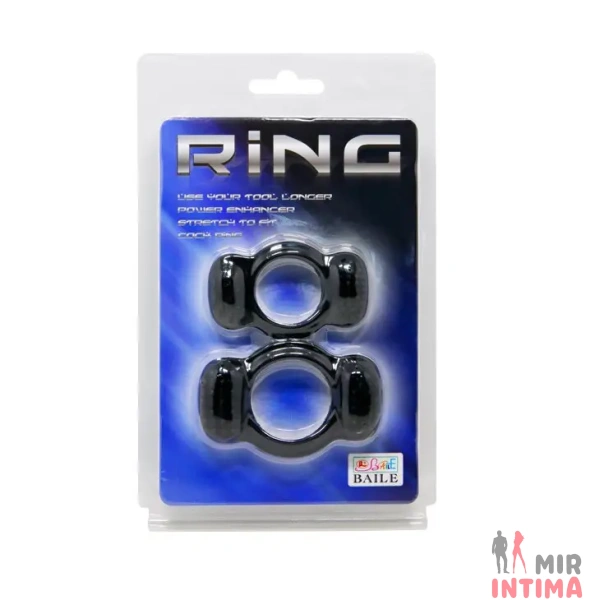 Набор колец эрекционных разного диаметра RING, 2шт - 7 Набор колец эрекционных разного диаметра RING, 2шт - 7