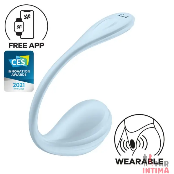 Смарт-виброяйцо Satisfyer Smooth Petal Connect App, силикон - 1