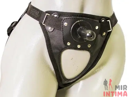 Трусики из эко-кожи для страпона HARNESS Трусики из эко-кожи для страпона HARNESS