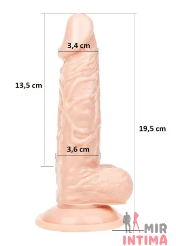 Фаллоимитатор с мошонкой на присоске Sextoy Penis Фаллоимитатор с мошонкой на присоске Sextoy Penis