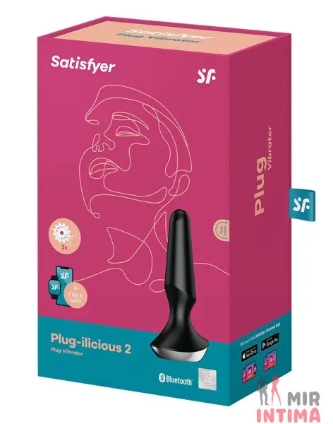 Анальная смарт-вибропробка Satisfyer Plug-ilicious 2, 10х3 см - 8 Анальная смарт-вибропробка Satisfyer Plug-ilicious 2, 10х3 см - 8