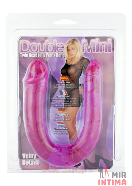 Анально-вагинальный стимулятор, пробка Double Mini - 1