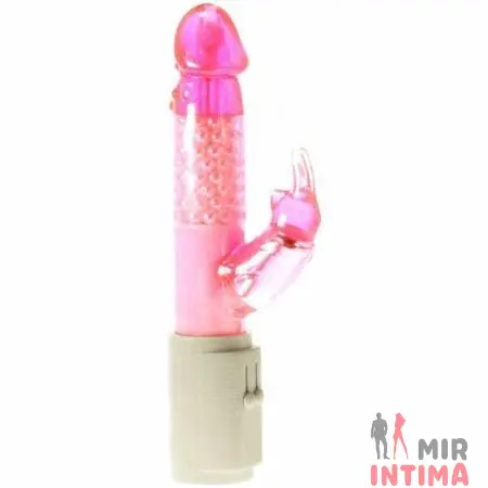 Компьютерный-(Rabbit)-женский-вибратор-Вибратор кролик Powerslide Rabbit Vibrator Minx, 17,6х4 см