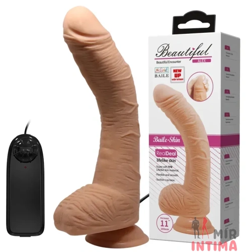 Реалистичный-женский-вибратор-Вибратор на присоске Penis Vibration, 28x5 см 