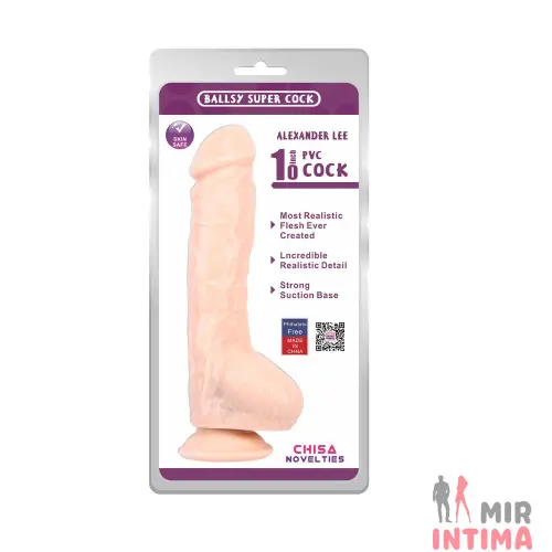 Реалистичный дилдо Alexander Lee 10", 25,5х5 см Реалистичный дилдо Alexander Lee 10", 25,5х5 см