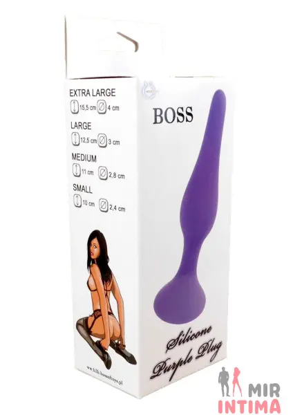 Анальная пробка Silicone Plug Large 12,5х3 см - 5