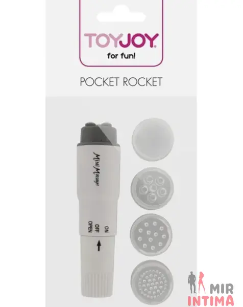 Маленький-женский-вибратор-Мини стимулятор Pocket Rocket White - 1