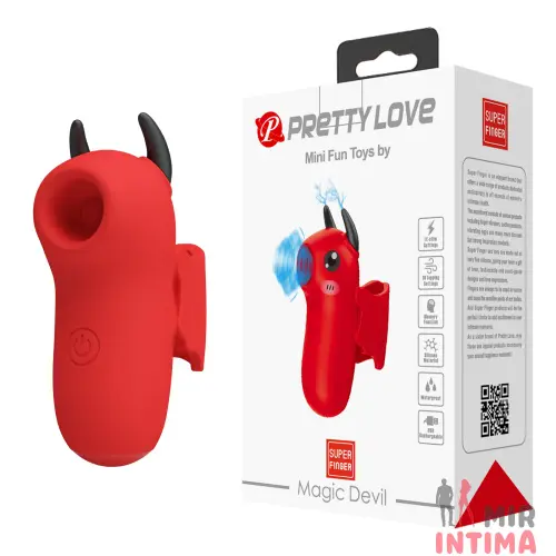 Стимулятор для клитора Pretty Love Magic Devil, силикон, 10 режимов Стимулятор для клитора Pretty Love Magic Devil, силикон, 10 режимов