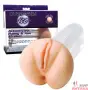 Мастурбатор с двумя отверстиями CyberSkin® Ice Action-View Pussy and Ass Stroker
