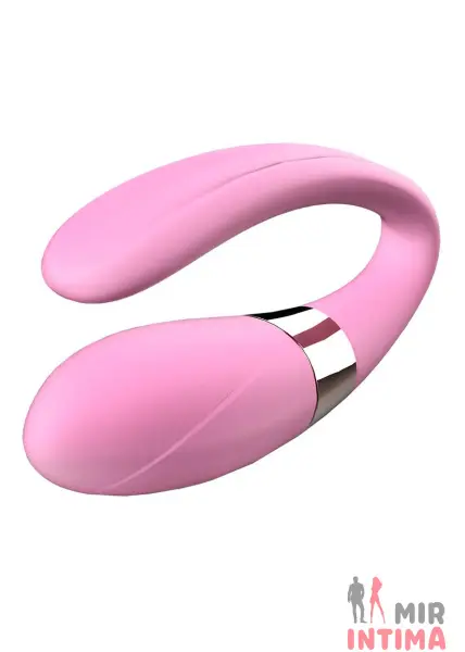 Роскошный стимулятор для пар V-Vibe Pink с ДУ - 5