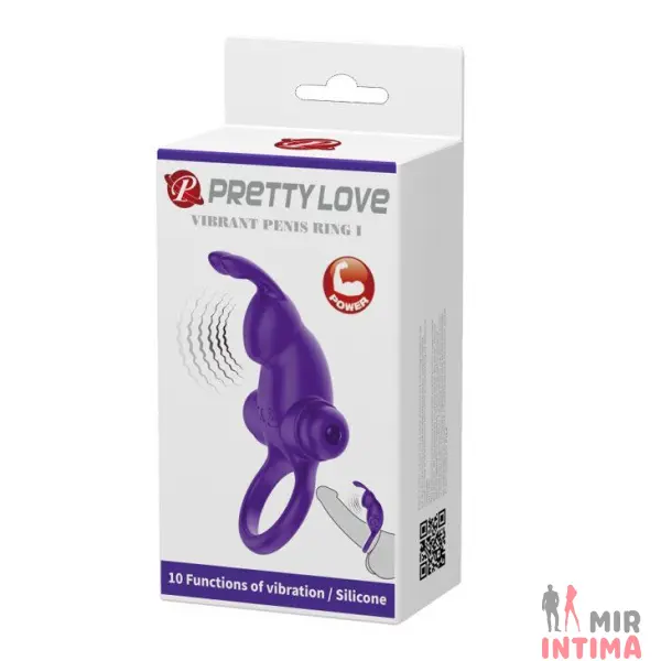 Эрекционное кольцо Vibrant penis ring I от Pretty Love - 8