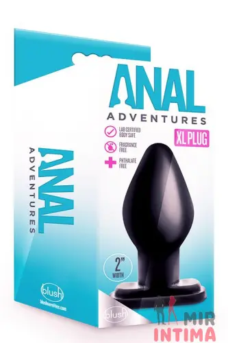 Анальная пробка "Plug Black", XL Анальная пробка "Plug Black", XL
