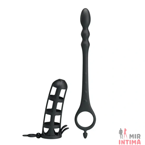 Насадка с анальным стимулятором Hercules Penis Sheath от Pretty Love - 6