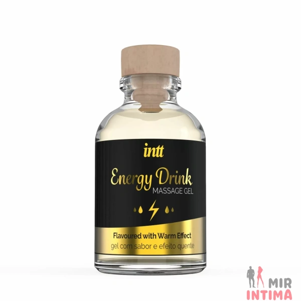 Intt Energy Drink Massage Gel - съедобный массажный гель. - 1