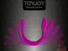 Гелевый-и-силиконовый-женский-вибратор-Toy Joy Infinity Double Dildo - двусторонний силиконовый вибратор. - 5