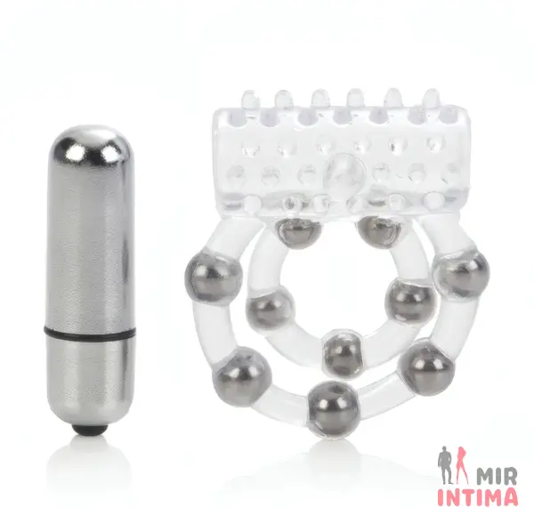 Виброкольцо с шариками Maximus Ring 5 Stroker Beads - 3
