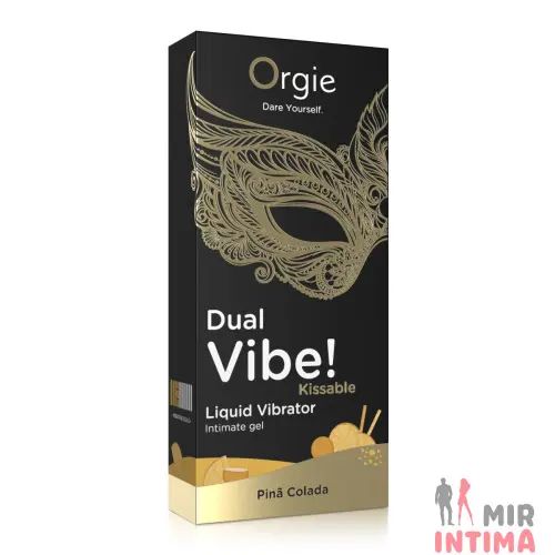 Жидкий вибратор DUAL VIBE - PINA COLADA, 15 мл