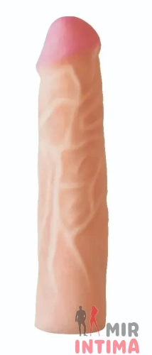 Насадка для страпона телесная EGZO Ciberskin, 21x4,7 см