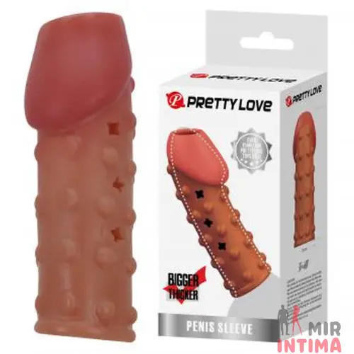 Насадка PRETTY LOVE Penis Sleeve, TPR, 9,8см Насадка PRETTY LOVE Penis Sleeve, TPR, 9,8см