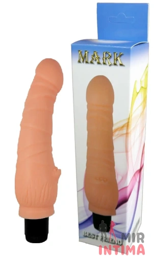 Реалистичный-женский-вибратор-Вибратор BOSS Cyberskin MARK, 21 см x 4 см