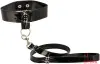 Лакированный ошейник с поводком - Diamond Leash and Collar Set - 1 Лакированный ошейник с поводком - Diamond Leash and Collar Set - 1