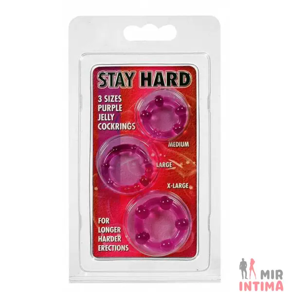 Набор эрекционных колец Stay Hard - 3 Набор эрекционных колец Stay Hard - 3