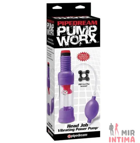 Вакуумная помпа с эффектом минета Pump Worx Head Job Vibrating Power
